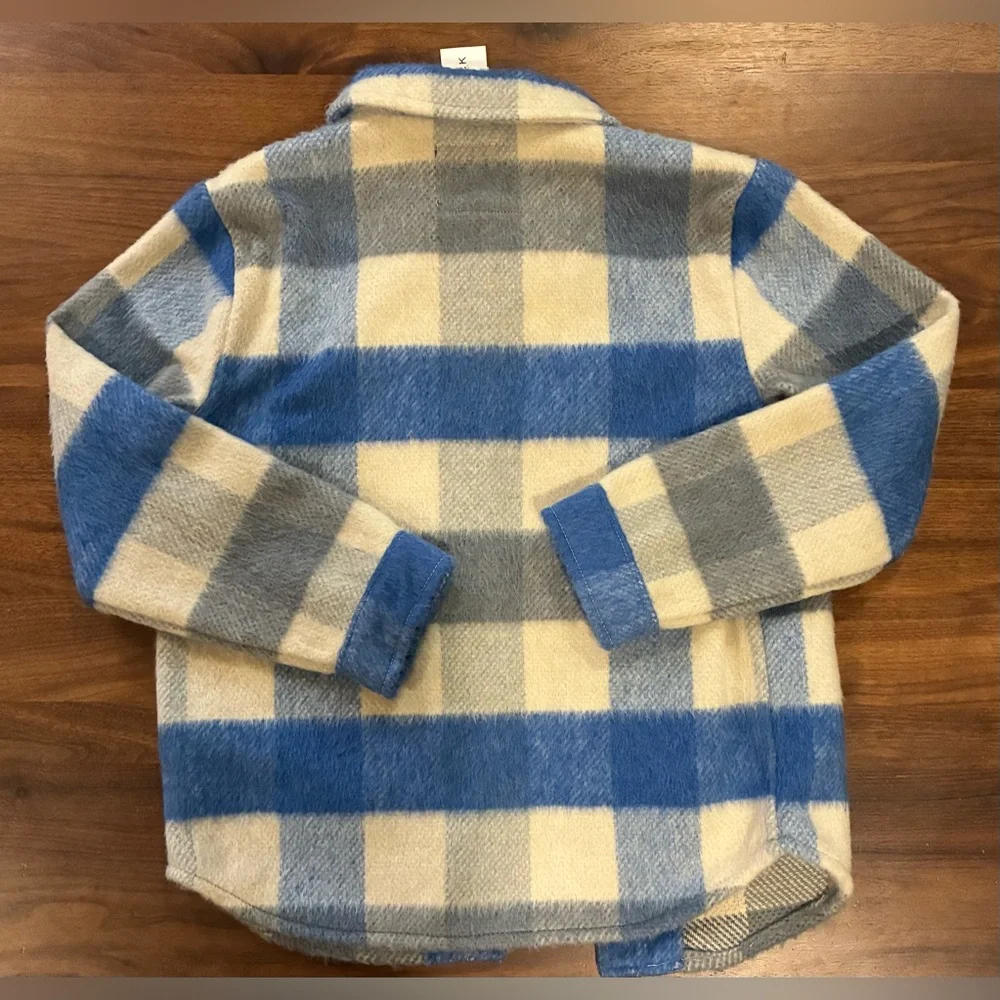 NWT- Janie and Jack The Plaid Twill Shacket (7-8)